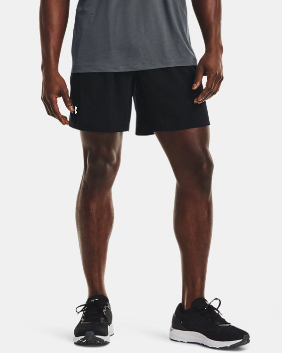 Men's UA Speed Stride Solid 7'' Shorts, Black, pdpMainDesktop image number 1
